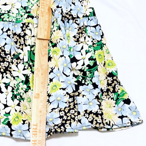 H&M Midi Floral Short Sleeve Dress M Medium Office/Career/Work/Party/Casual EUC - Picture 6 of 7